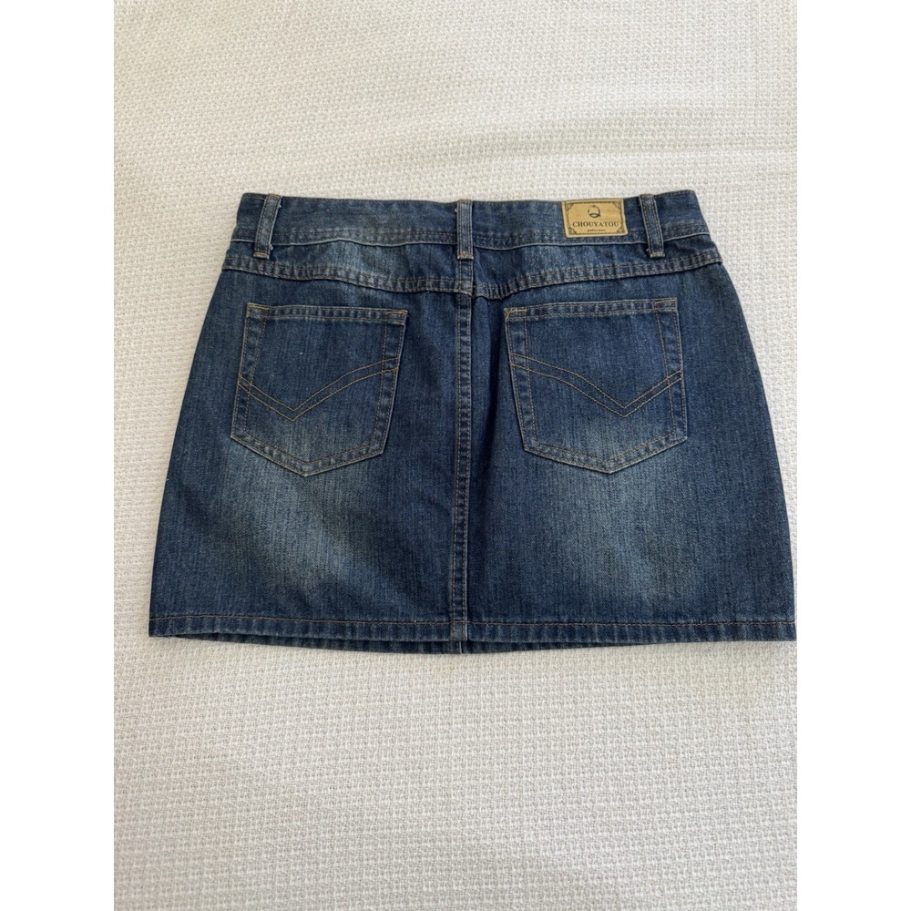 Chouyatou Denim Mini Skirt Size Small - Picture 3 of 4
